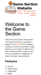 Mobile Screenshot of gamesection.org