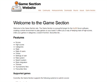 Tablet Screenshot of gamesection.org
